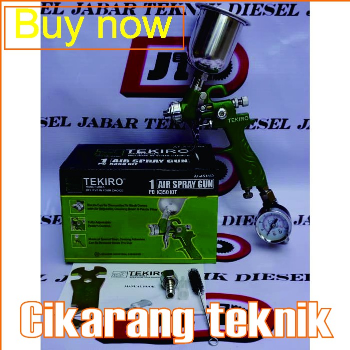 Jual SPRAY GUN SEMPROTAN REGULATOR Premium ORIGINAL TEKIRO K350 Mini ...