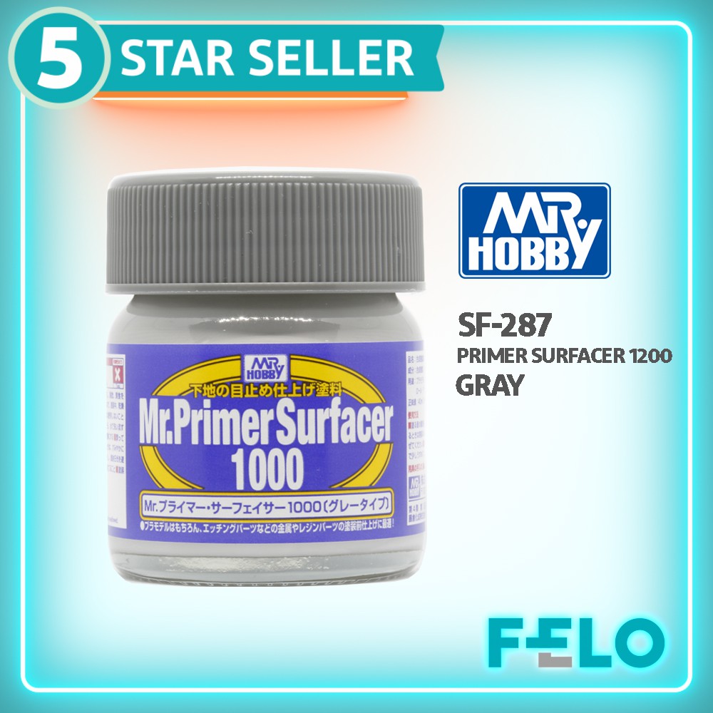 Primer Mr Hobby Surfacer 1000 – 40 Ml, SF-287, Pour Préparation Des Maquettes Avant Peinture