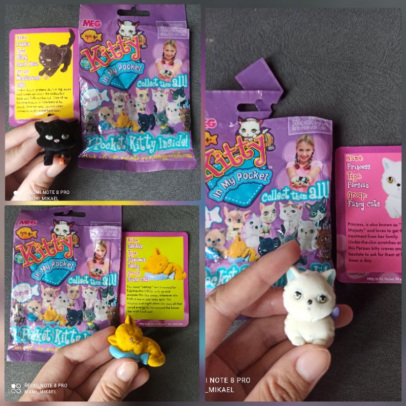 BORSA SIGILLATA KITTY IN MY POCKET ANNI 90 - VINTAGE 1994 EDIZIONE UK