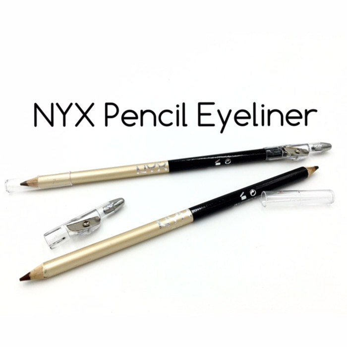Jual NYX Pencil EYELINER 2 in 1 ( eyebrow eyeliner hitam coklat