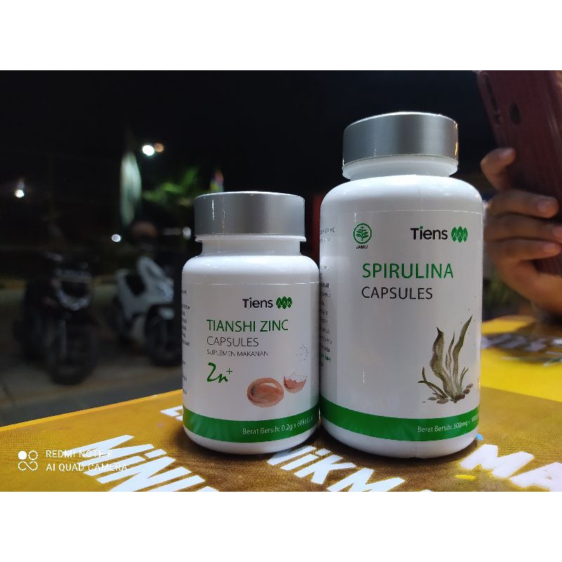 Jual Paket Penggemuk Badan ( Zinc + Spirulina) Shopee Indonesia