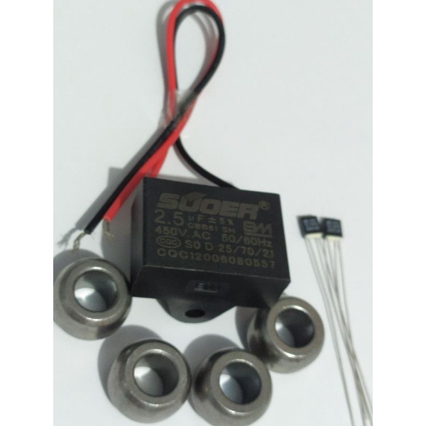 Jual Boshing Kipas Angin 10mm Plus Kapasitor 2.5 uf dan Fuse/Paket Service Kipas Angin Tornado