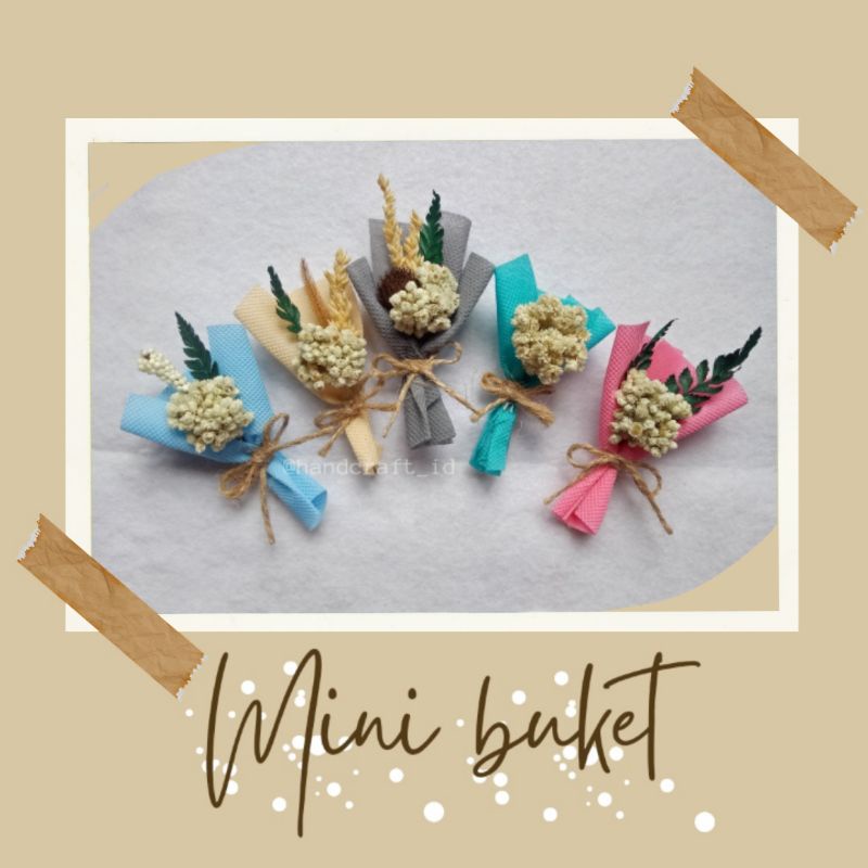 Jual MINI BUKET / MINI BOUQUET DRIED FLOWERS / DRIED FLOWER / BUKET ...