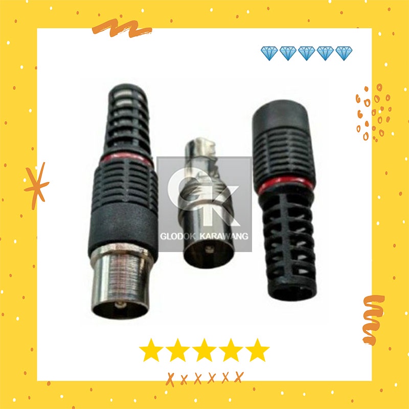Jual Jack TV Male PVC / Jak TV Male PVC | Shopee Indonesia