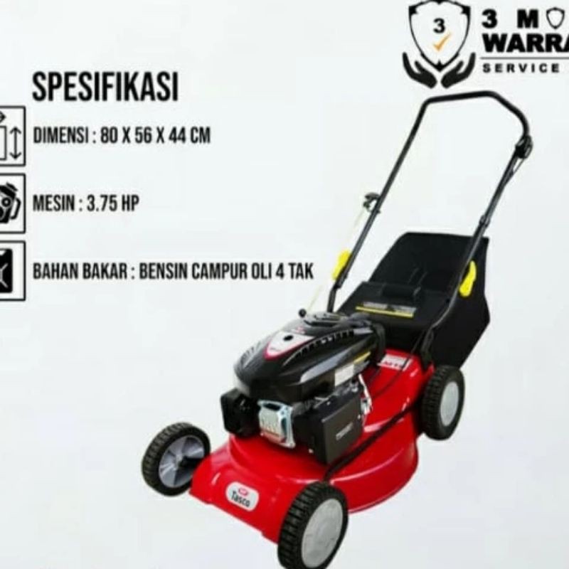 Jual Mesin Potong Rumput Dorong Lawn Mower Tasco Tlm Tlm Shopee Indonesia