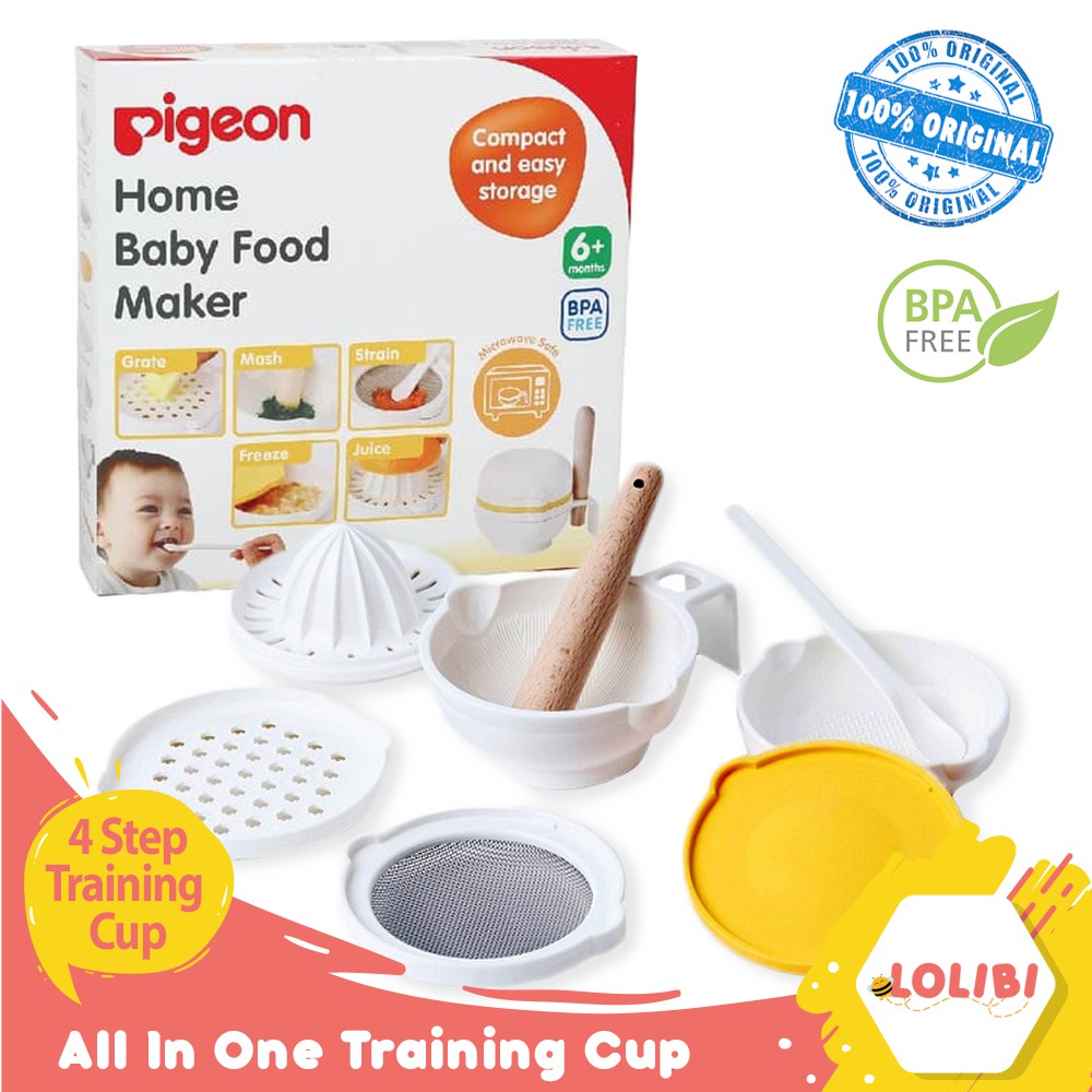 Jual Pigeon Home Baby Food Maker Paket Pembuat Mpasi Shopee Indonesia
