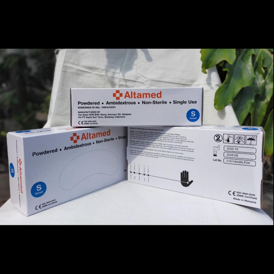 Jual Sarung Tangan ALTAMED Latex Glove - Sarung Tangan Medis ALTAMED ...