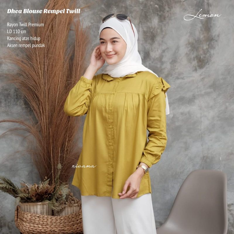 Jual Blouse RAYON TWILL LD ±110 - DHEA BLOUSE | Shopee Indonesia