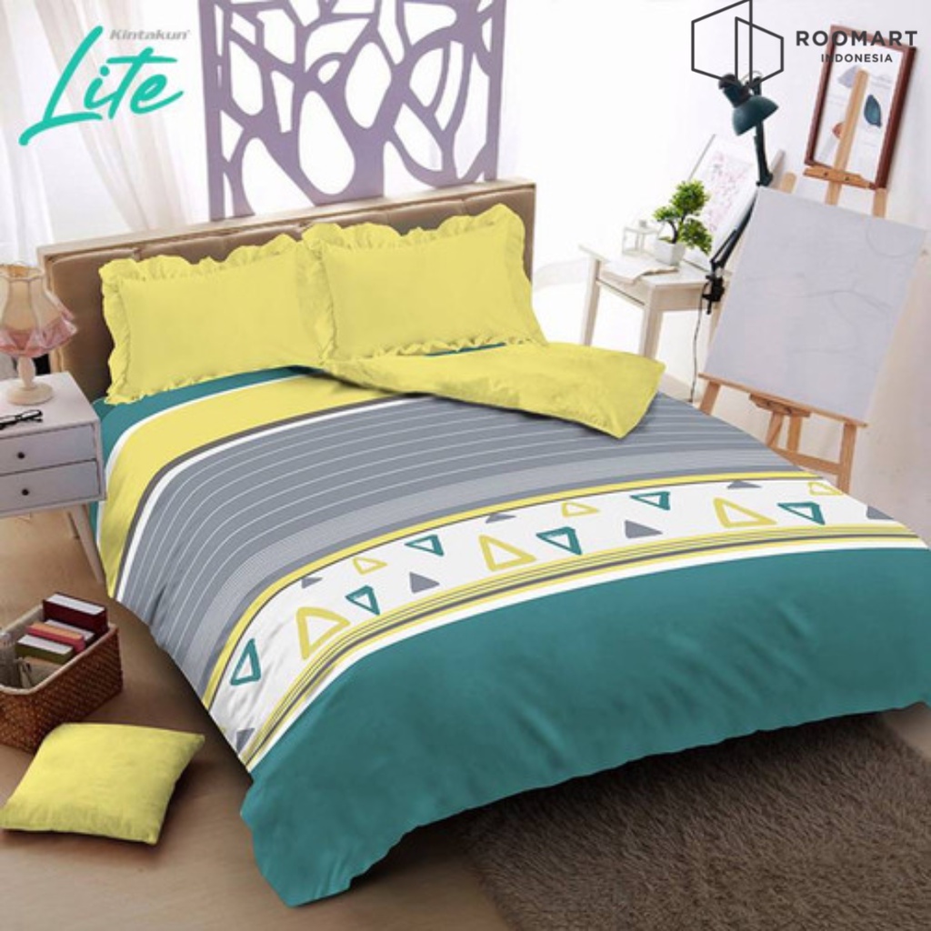 Jual Bed Cover Fitted Kintakun Lite Ukuran 180x200 King Bedcover Set ...