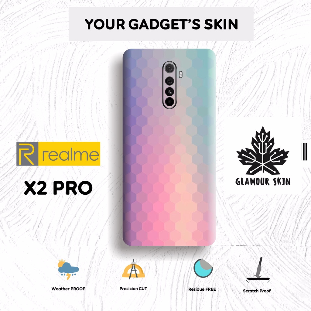 Jual *2PCS* REALME X2 PRO Garskin Case/Stiker Protector Free
