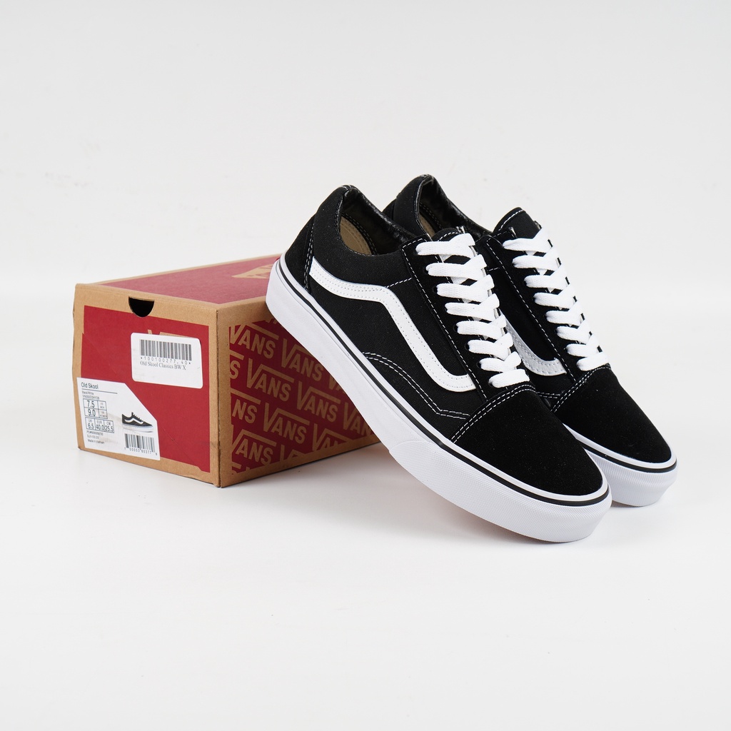 Jual Sepatu Vans Old Skool Black White PK Version Perfect Kicks Grade ...