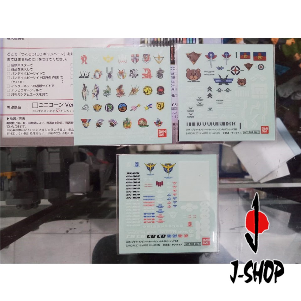 Jual Gunpla Decal Shopee Indonesia