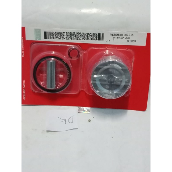 Jual Piston kit honda beat fi spacy fi scoopy fi KZL O/S 25 Shopee