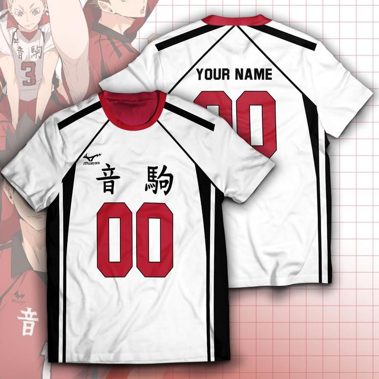 Jual Jersey Baju Kaos Costume Anime Haikyuu Nekoma Putih Team Vollyball ...