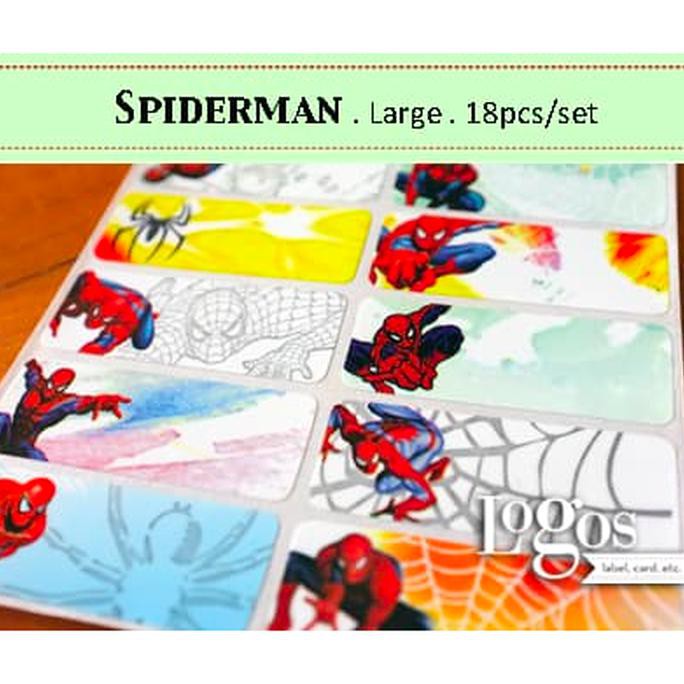 Jual Sale Spiderman Large Label Nama Waterproof. Sticker Movie Marvel ...
