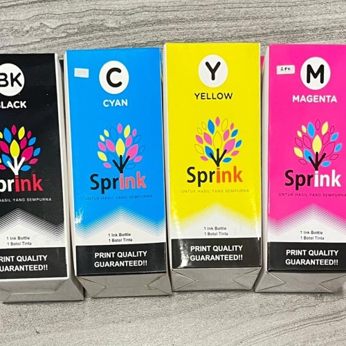 Jual Tinta Sprink Canon 150ML BLACK CYAN MAGENTA YELLOW - Hitam ...