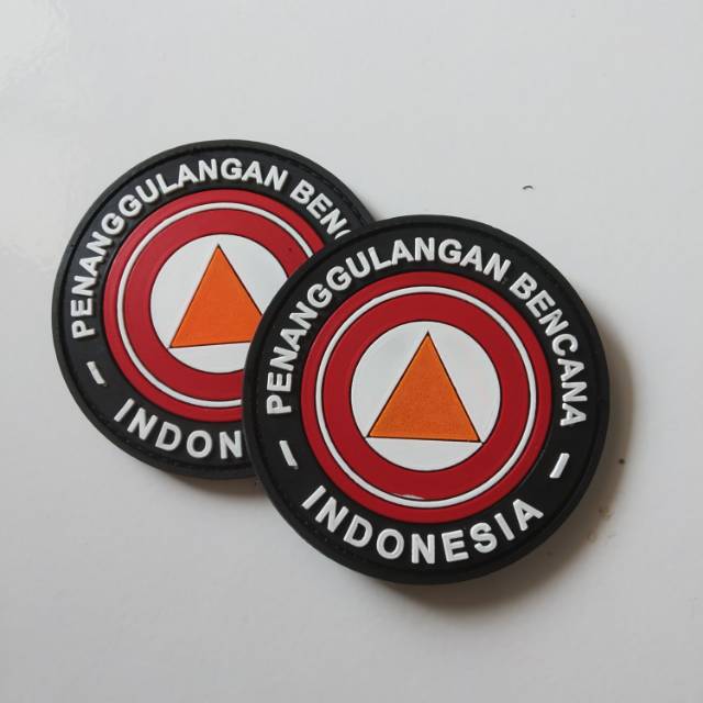 Jual patch rubber LOGO PENANGGULANGAN BENCANA INDONESIA /BPBD /BNPB ...