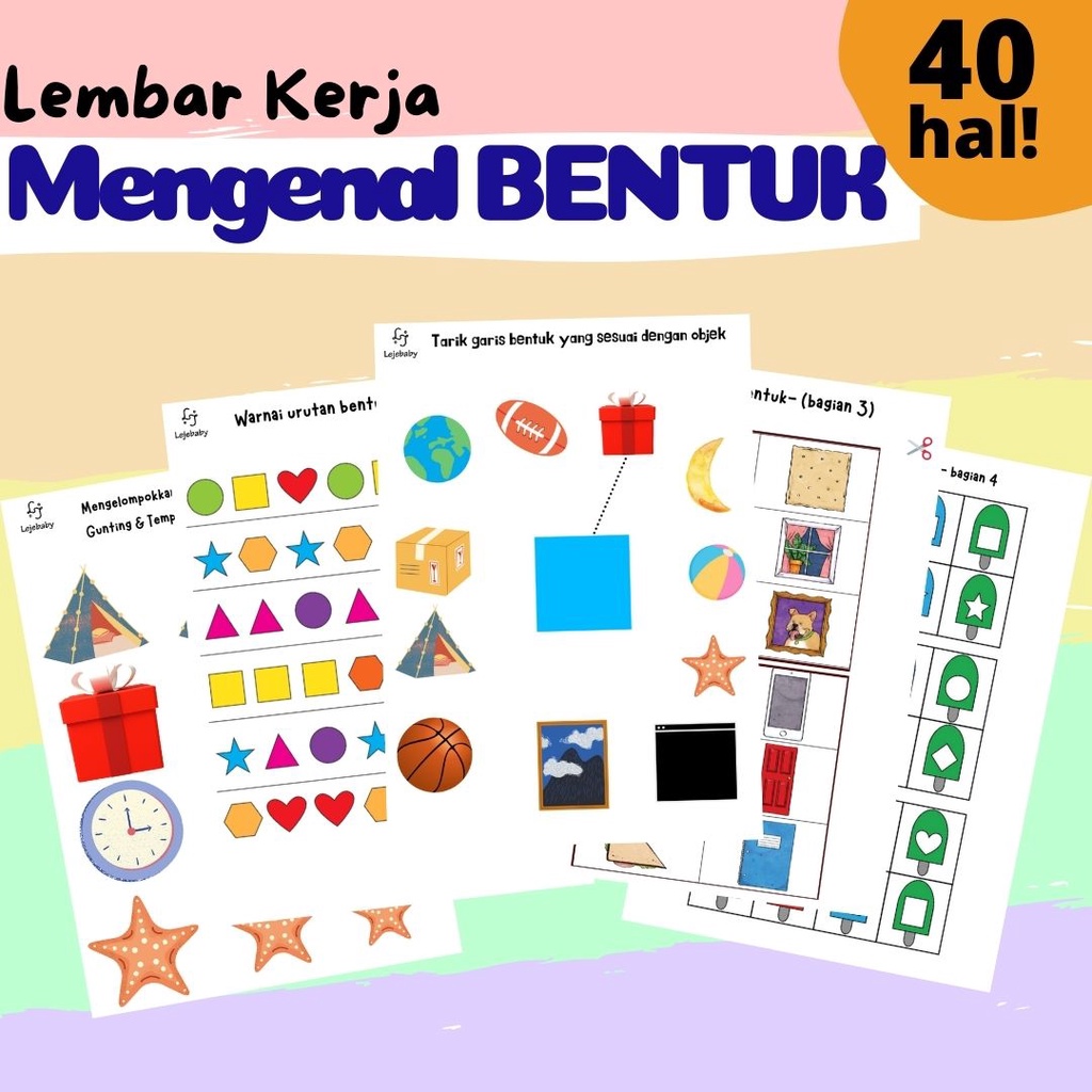 Jual Worksheet Anak Aktivitas Gunting Tempel Lembar Aktivitas ...