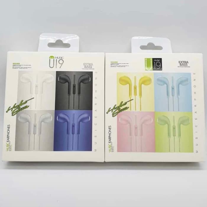 Jual Go - 681 Headset Macaron Matte U19 / Earphone Mega Bass Brand Good ...