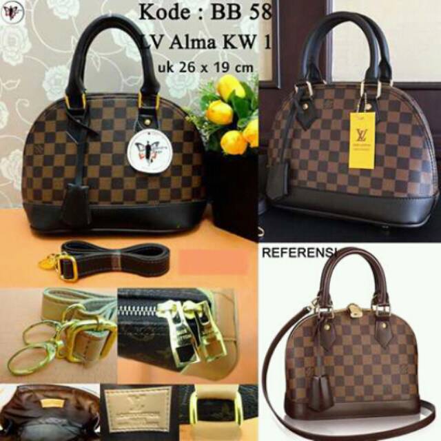 Tas LV HITAM KW 1