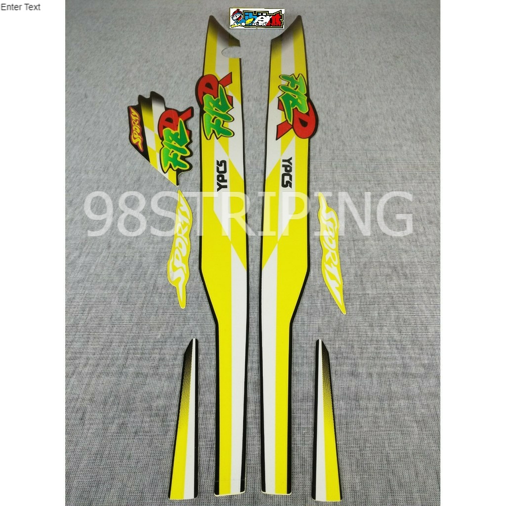 Jual STIKER STRIPING LIS STANDAR ORI FIZ R FIZR KUNING TAHUN 1997 ...