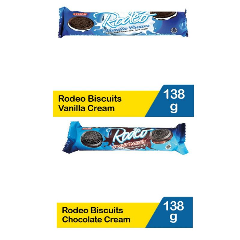 Jual SERENA RODEO BISCUITS N CREAM 138 gram | Shopee Indonesia
