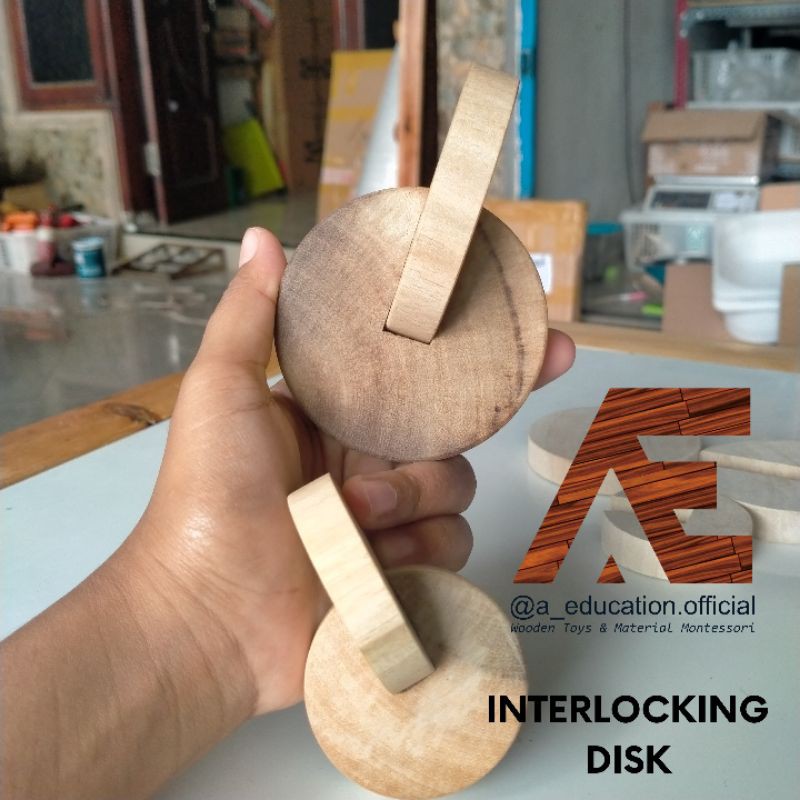 Jual interlocking disk interlocking discs Montessori interlocking Disk ...
