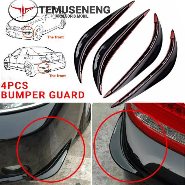Jual 4 Pcs Karet Pelindung Pojok Sudut Mobil Car Bumper Body Protector ...