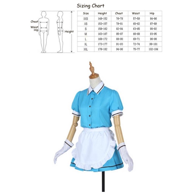 SHIBOYUGI (2026) Benya Black White Maid Set Outfits Cosplay Costume