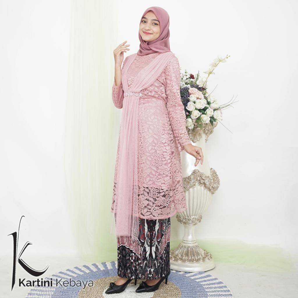 Jual Kebaya Modern Brukat Double Selendang Kebaya Lesty Kebaya Wisuda