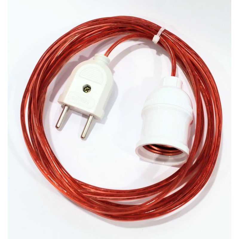 Jual Kabel dan Fitting Lampu + Colokan Kabel Sambungan Lampu 3 Meter Full Shopee Indonesia