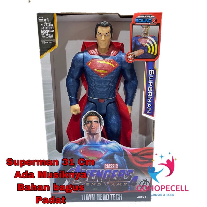 Jual Action Figure Superman Avengers Titan Hero Tech | Shopee
