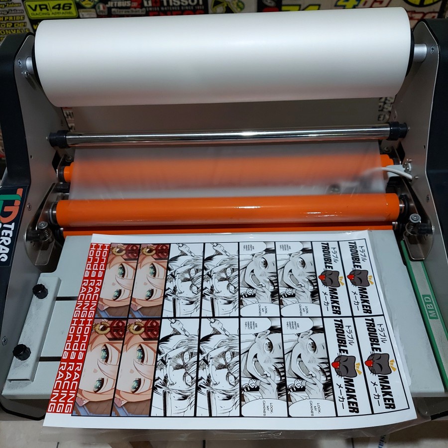 Jual Custom Sticker Printing A4 laminasi Glossy dan Doff | Shopee Indonesia