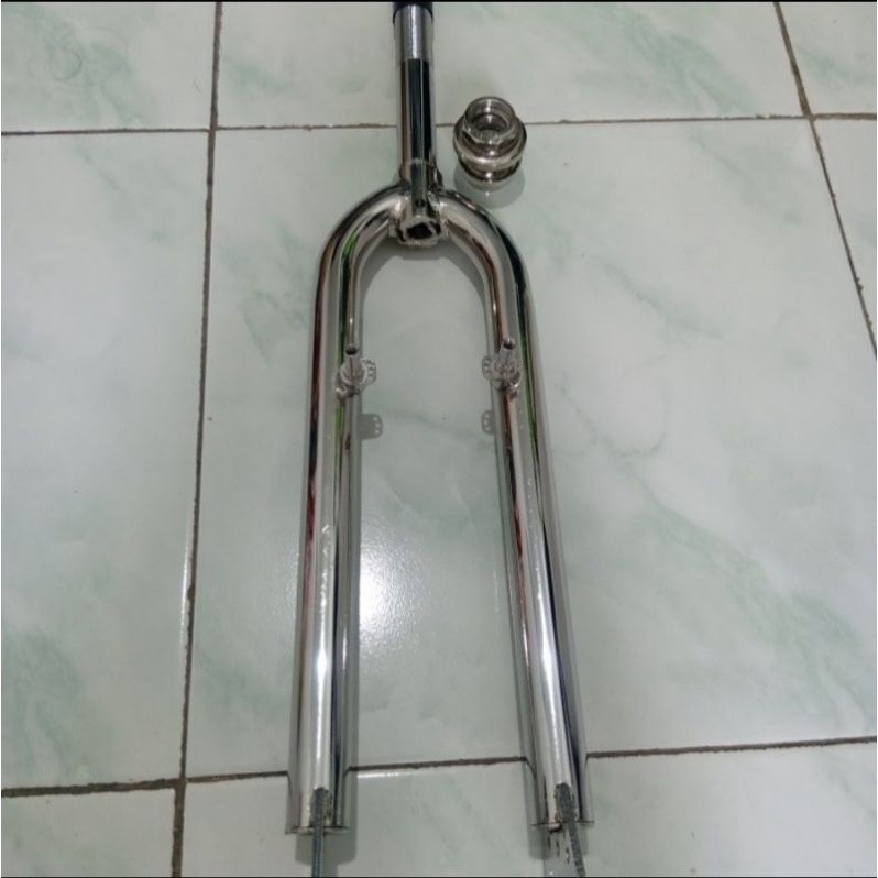 Jual paket hemat fork lurus 26 standar ALI JAPAN plus headset standar
