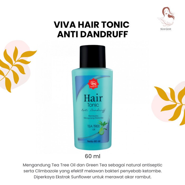 Jual VIVA HAIR TONIC ANTI DANDRUFF (60 ml) | Shopee Indonesia