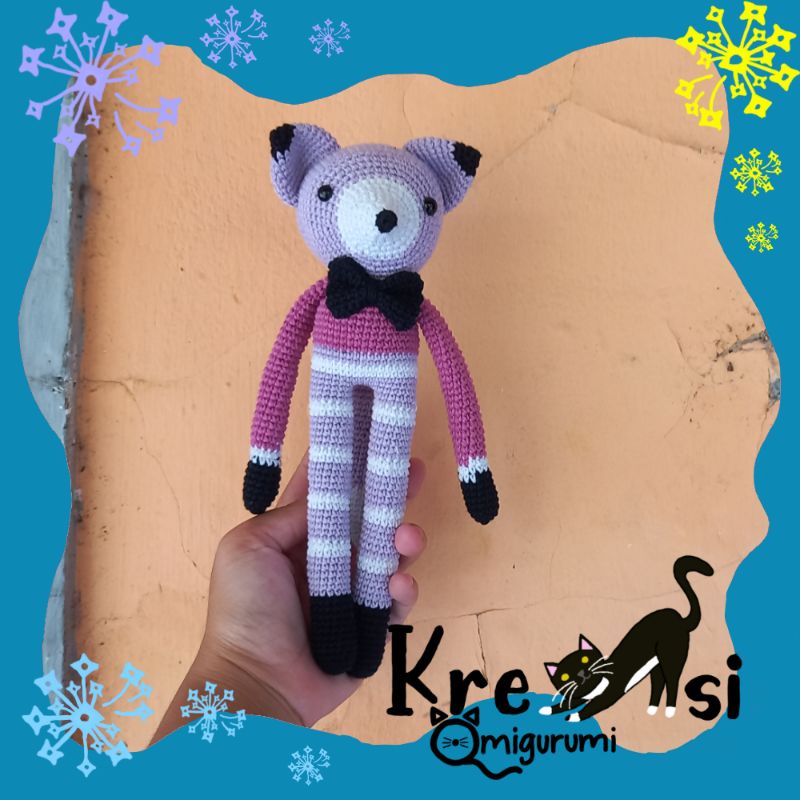 Jual Amigurumi boneka rajut rubah lucu/amigurumi rubah lucu/crochet ...