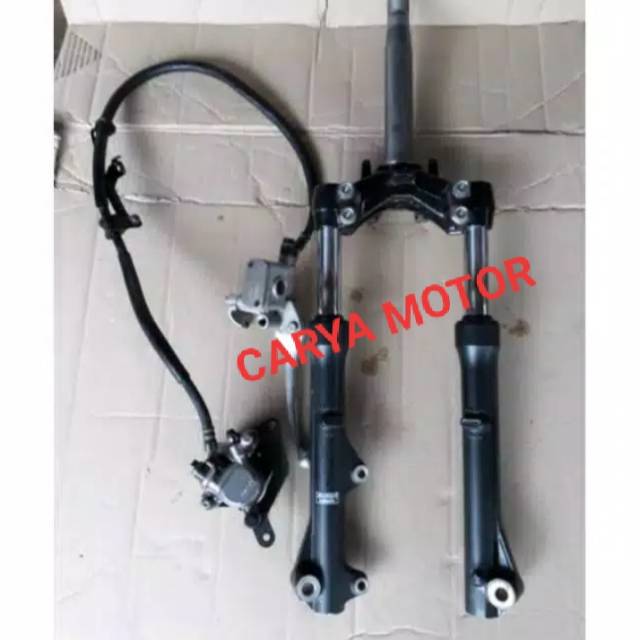 Jual Jual shok shockbreaker depan set segitiga dan cakram Honda Supra x