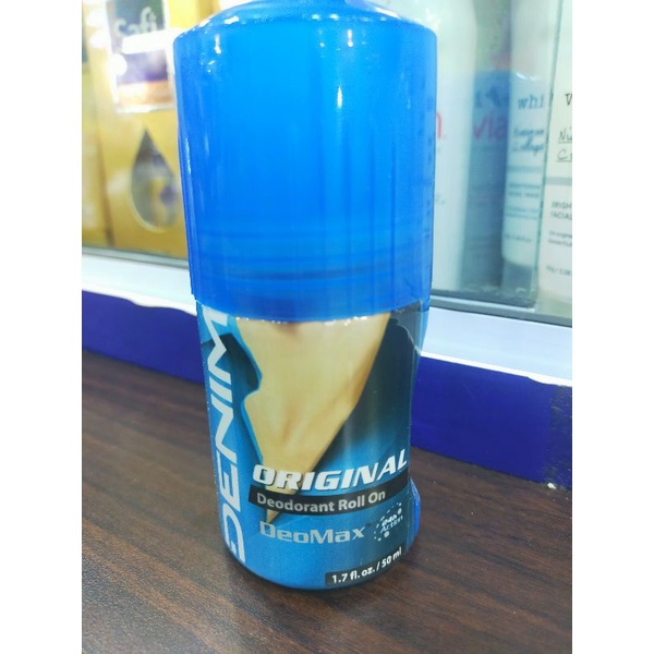 Jual Deodorant Denim Deo Max Roll On 50ml Rollon Pria | Shopee Indonesia