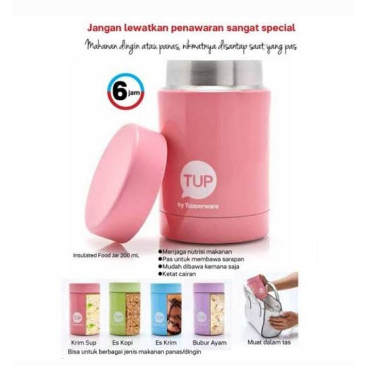 Tupperware Mini Thermos Magic Flask 250 ml Stainless Steel // Thermal Flask  Termos Es Kopi Susu Coffee Milk