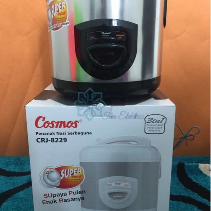 Jual COSMOS CRJ8229 BSS / Rice Cooker Stainless Steel Magic