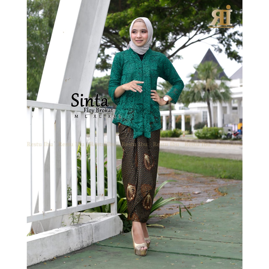 Jual Setelan Kebaya Modern Floy Brukat Set Kebaya Wisuda Brokat Dan Rok ...