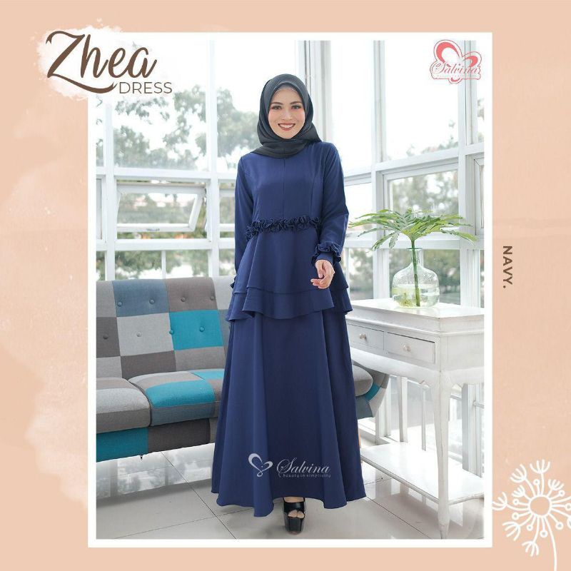 Jual Zhea Dress by Salvina hijab (ready stock) | Shopee Indonesia