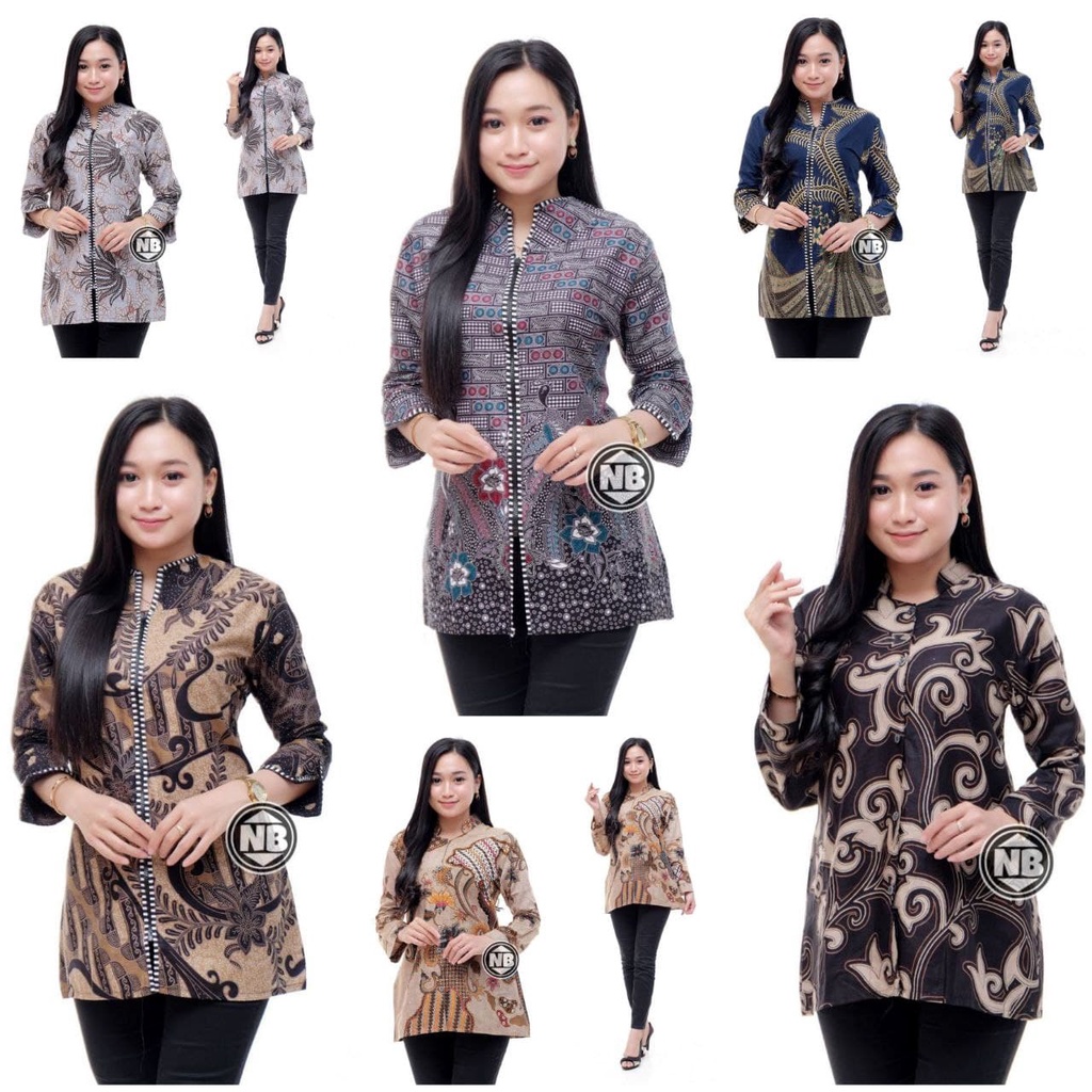 Jual Blouse Batik Wanita Modern | Shopee Indonesia