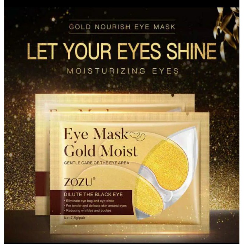 Jual ZOZU Eye Mask / Masker Mata Emas / Atasi Mata Panda Dan Kantung Mata Shopee Indonesia