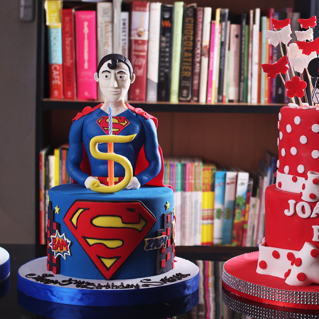 Jual Kue Ulang Tahun Superman / diameter 20 cm / MOHON BACA KETERANGAN ...