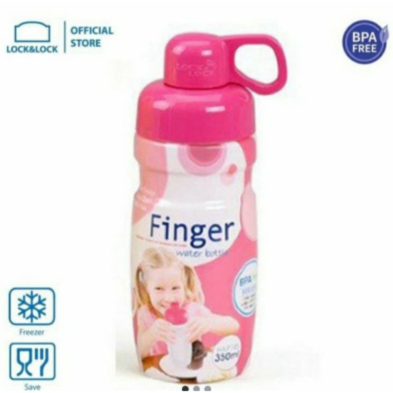 Jual Lock & Lock Finger Water Bottle 350ml Pink Shopee Indonesia