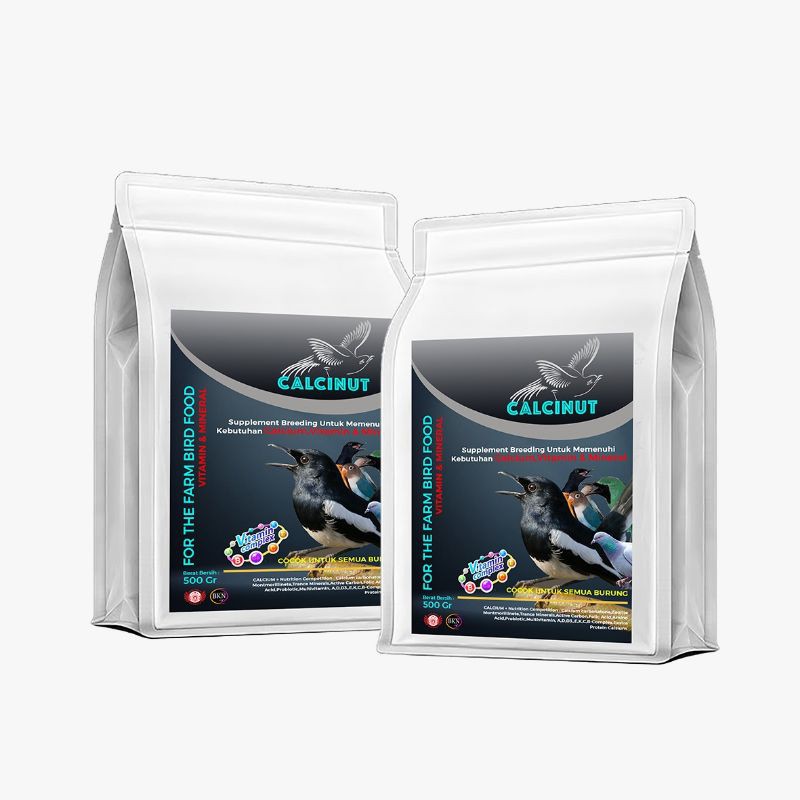 Jual Pakan Burung Ternak CALCINUT (BREEDER BURUNG) 500gr | Shopee Indonesia
