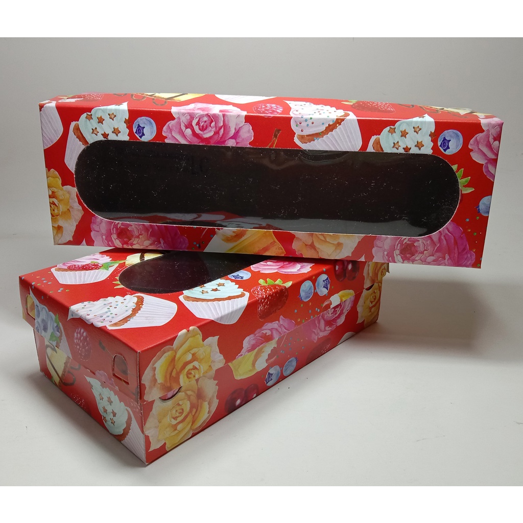 Jual (harga 10pcs) Box Kue/Kotak Kue/Spiku motif Tutup Pisah Murah ...