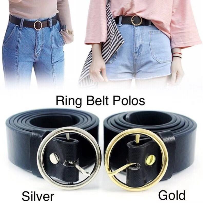 Jual Cod）ikat Pinggang Wanita Ring Belt Pin Gesper Pu Fashion All