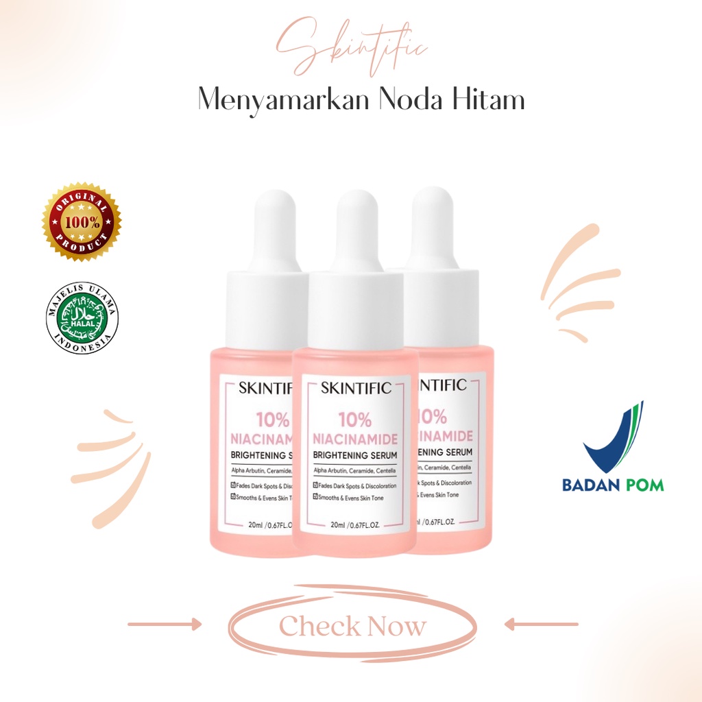 Jual Skintific 10 Niacinamide Brightening Serum 20ml Bpom Dan